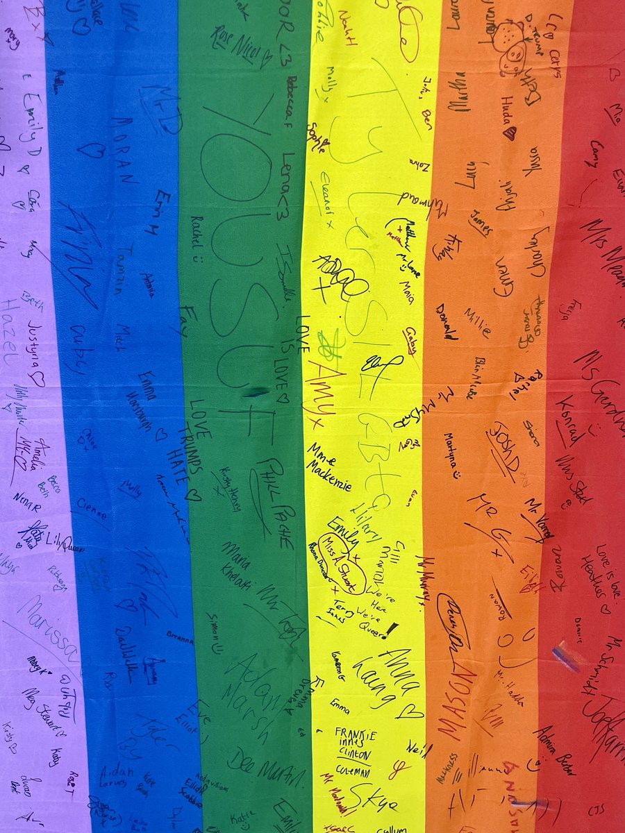 Today was 🌈 Rainbow Friday 🌈 where the school community promoted equality and inclusion. #LGBTQ #ecoschoolsscotland <a href="/curriechs/">CurrieCHS</a>