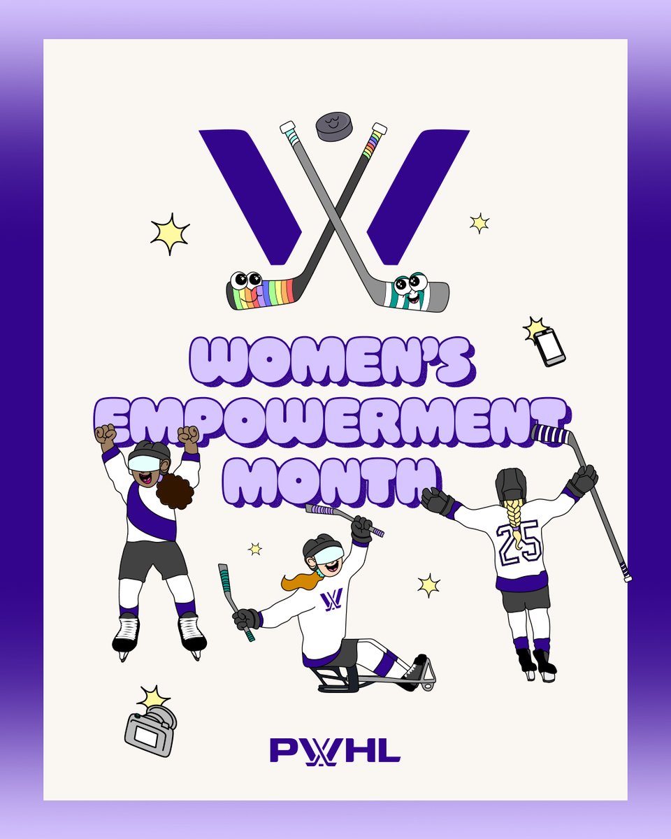 PWHL (@thepwhlofficial) on Twitter photo This Women’s Empowerment Month and as part of our Unity Games series, we are celebrating the women shaping the future both on and off the ice. 🫶
Learn more about our celebrations throughout March: 
📰  bit.ly/41zGvEl This Women’s Empowerment Month and as part of our Unity Games series, we are celebrating the women shaping the future both on and off the ice. 🫶
Learn more about our celebrations throughout March: 
📰  bit.ly/41zGvEl