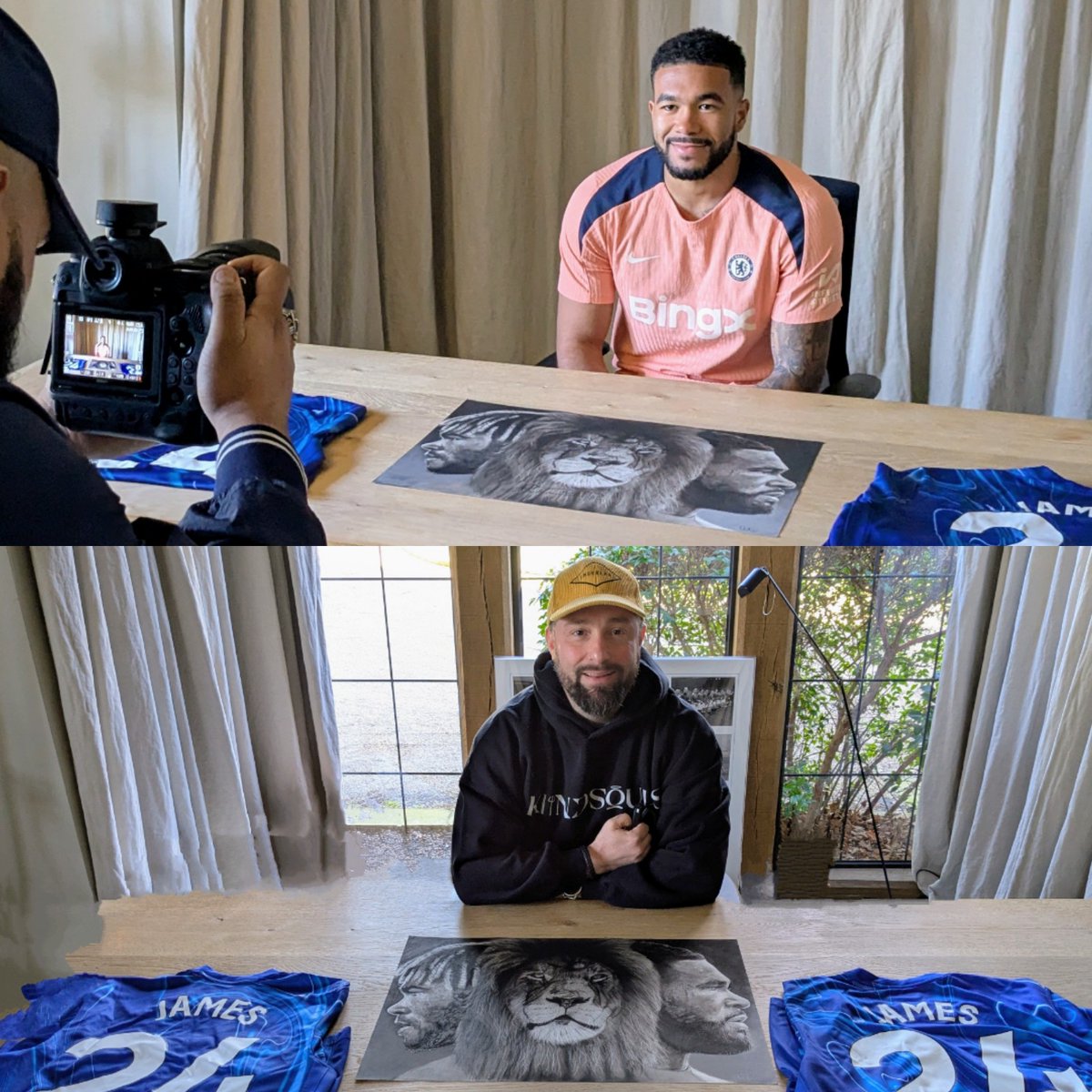 Raphael Frascogna (@raph_delaghetto) on Twitter photo A special day with <a href="/ChelseaFC/">Chelsea FC</a> skipper <a href="/ReeceJames/">Reece James</a> today
He was a real gentleman and really keen to hear about the 50 hours of work <a href="/Chabz_Art/">Charlie Johnston</a> put into this incredible charcoal drawing (which he autographed) and our International Women's Day schools initiative - the winner of ... A special day with <a href="/ChelseaFC/">Chelsea FC</a> skipper <a href="/ReeceJames/">Reece James</a> today
He was a real gentleman and really keen to hear about the 50 hours of work <a href="/Chabz_Art/">Charlie Johnston</a> put into this incredible charcoal drawing (which he autographed) and our International Women's Day schools initiative - the winner of ...
