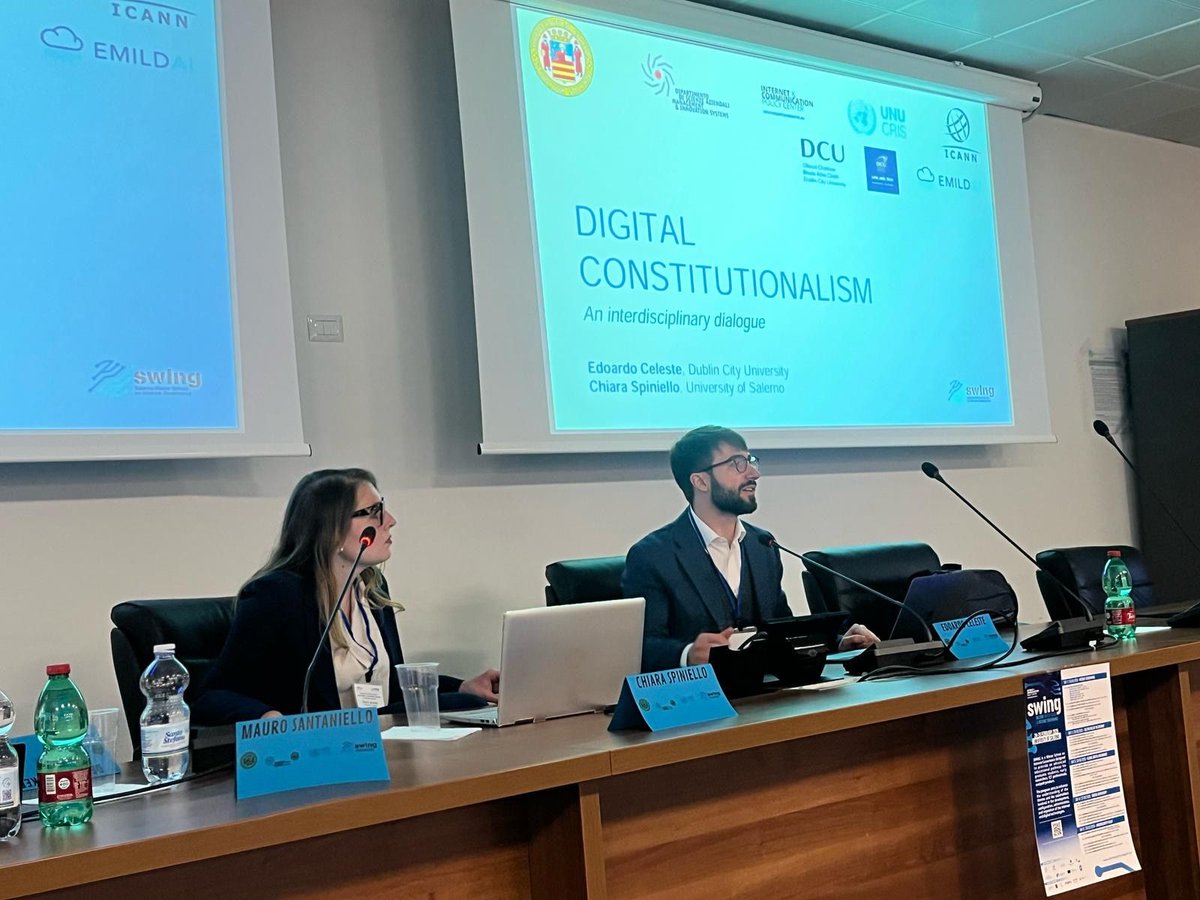 Edoardo Celeste (@edoceles) on Twitter photo This week I was proud to be part of the teaching staff of the first edition of SWING, the Salerno Winter School on Internet Governance, organized by <a href="/ICPC_Unisa/">Internet & communication Policy Center</a>! Looking forward to continuing our discussions on the future of the internet. 🤓💻 #SWING2025 #InternetGovernance This week I was proud to be part of the teaching staff of the first edition of SWING, the Salerno Winter School on Internet Governance, organized by <a href="/ICPC_Unisa/">Internet & communication Policy Center</a>! Looking forward to continuing our discussions on the future of the internet. 🤓💻 #SWING2025 #InternetGovernance
