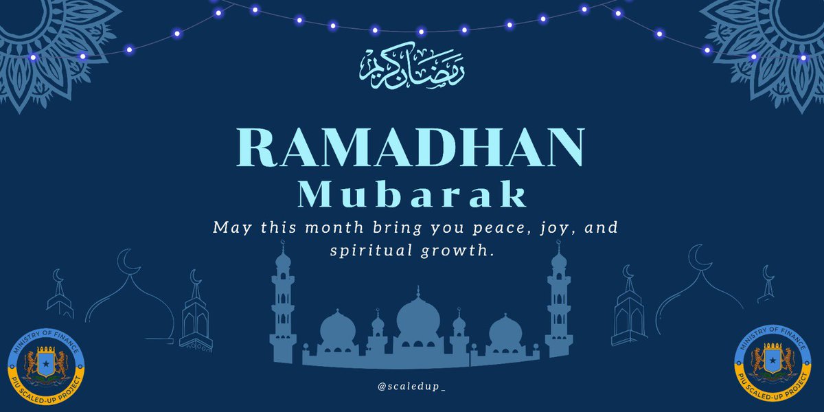 Waxaan ugu hambalyaynaynaa bulshada Soomaaliyeed iyo guud ahaan ummadda muslimiinta ah meel kasta oo ay joogaan bilashada bisha barakaysan ee Ramadaan.

Allah waxaan ka baryaynaa in uu naga dhigo kuwii ka faa'iidaysta fadliga bishan barakeysan.

#RamadanMubarak 
#Scaled_up