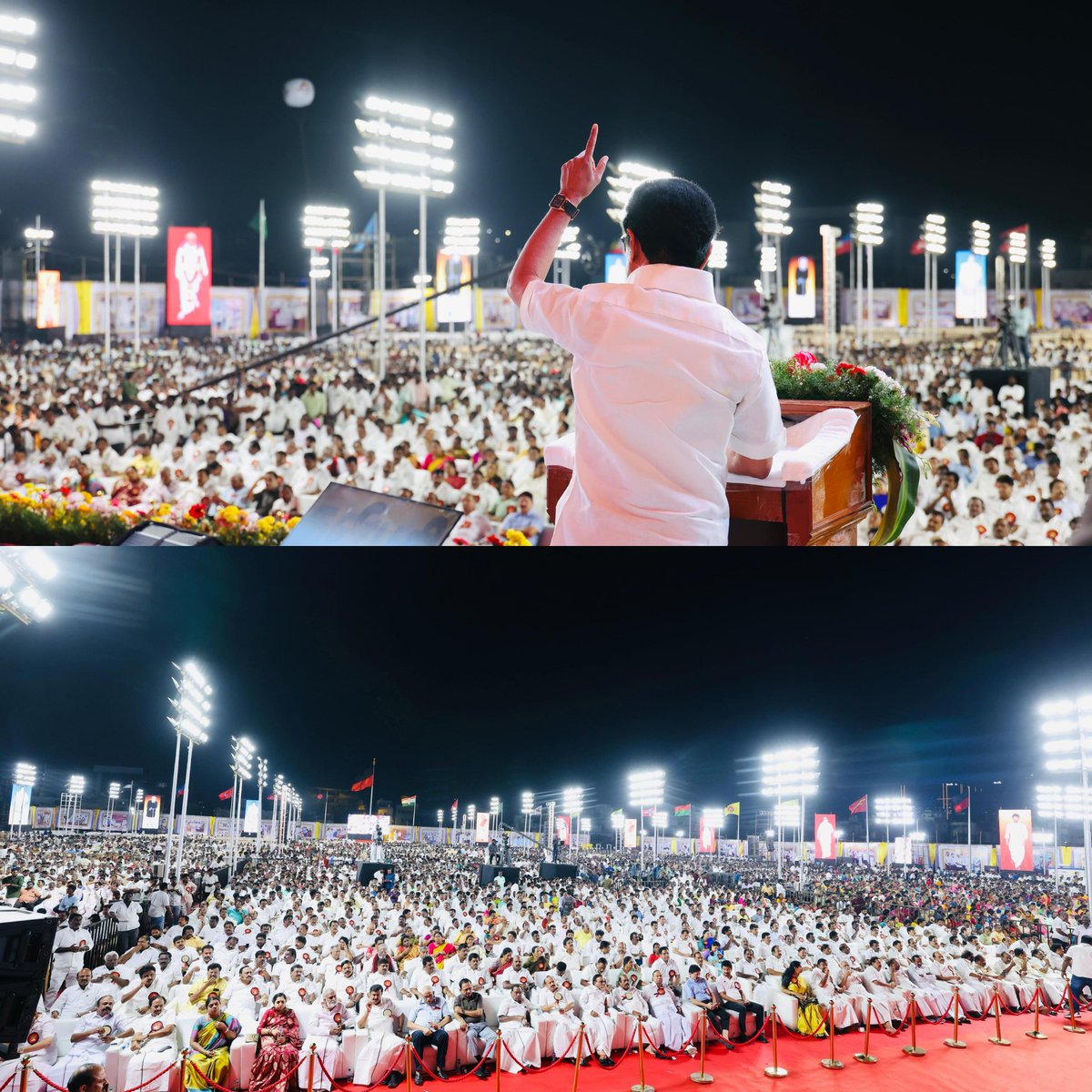 mkstalin's tweet image. நாம் தொடங்கியுள்ள உரிமைப்போரில் வெற்றிதான் வரும் என்ற நம்பிக்கையை என் பிறந்தநாள் வாழ்த்தாக வழங்கிய தோழமைக் கட்சிகளின் தலைவர்களுக்கும் - தொண்டர்களுக்கும் - நான் உழைக்க ஊக்கமாகவும் உறுதுணையாகவும் இருக்கும் உடன்பிறப்புகளுக்கும் நன்றி! நன்றி! நன்றி!

 #FairDelimitationForTN