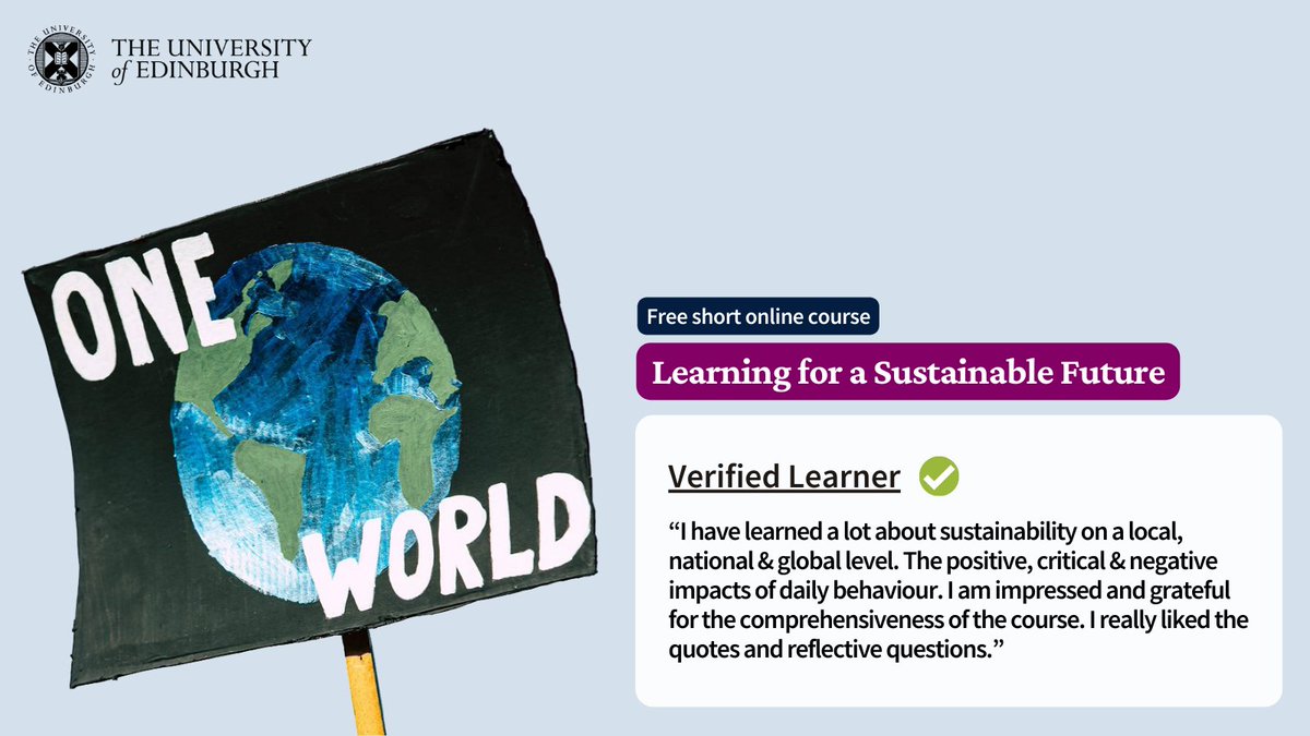 Discover #sustainability tactics and their impact on critical global challenges, including #ClimateChange, #GenderEquality, #Health, and #SocialEquity 🌍💚🌱
Register interest for our free 5-week online course on Coursera here: tinyurl.com/vav4z234
<a href="/BritishCouncil/">British Council</a> <a href="/LfSScotland/">Learning for Sustainability Scotland</a>