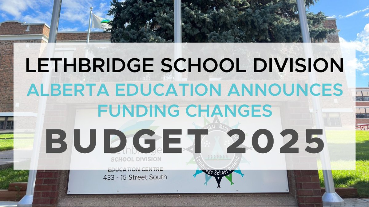 <a href="/LethSchDivision/">LethbridgeSchoolDivision</a> responds to yesterday's Budget 2025 announcement. Visit our website to read more: lethsd.ab.ca/our-district/n…