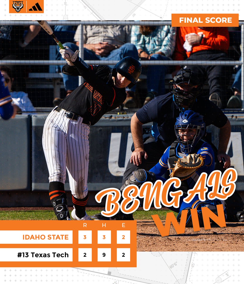 Idaho State Softball (@idahostatesb) on Twitter photo Bengals Win! Bengals Win!
Idaho State takes down the #13 team in the country, Texas Tech with a walk-off home run by Gracie Smith!!
First-ever Top-15 win in program history for the Bengals!!!🔥
#RoarBengalsRoar Bengals Win! Bengals Win!
Idaho State takes down the #13 team in the country, Texas Tech with a walk-off home run by Gracie Smith!!
First-ever Top-15 win in program history for the Bengals!!!🔥
#RoarBengalsRoar