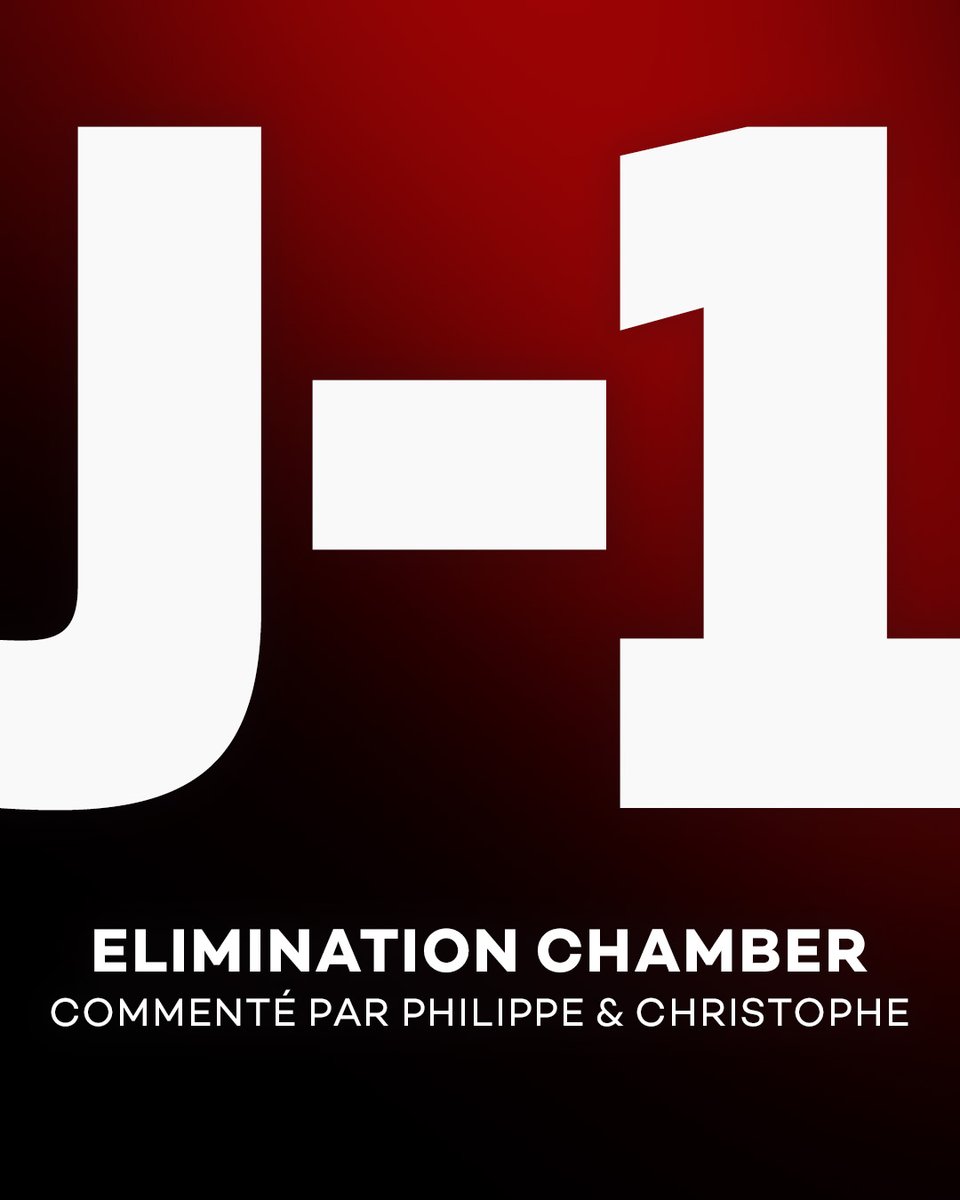 Elimination Chamber, c'est demaaaaaain sur #AB1 ​🥳​🔥​
Rendez-vous à 20h55 pour un show de folie avec <a href="/PhilippeChereau/">Philippe Chereau</a> et <a href="/CAgiusILD/">Christophe Agius</a> aux commentaires 😍 #ABWWE