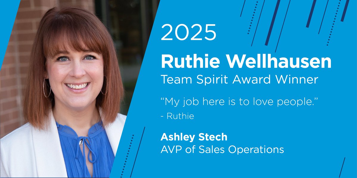 Every year we have the pleasure of honoring a team member for their incredible spirit, kindness, empathy and dedication to Ardeo. Congratulations to this year's Ruthie Wellhausen Team Spirit Award Winner, Ashley Stech! 🎉