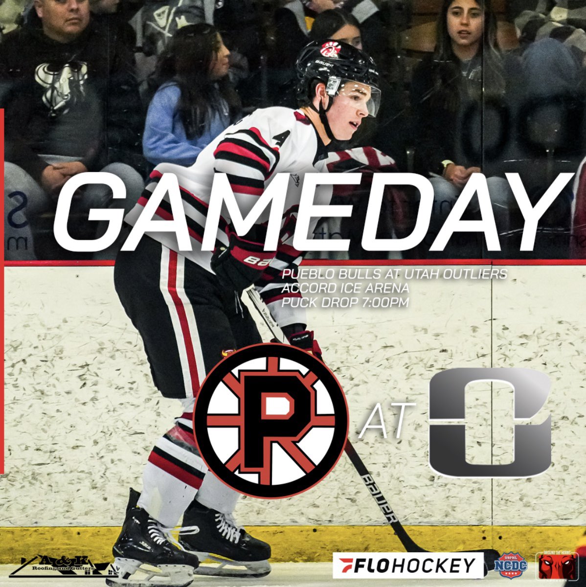 Bulls vs Outliers tonight at 7pm!
Head to A1 Tee Off Golf Simulator tonight for their Bulls watch party or stream on FloHockeyTV!