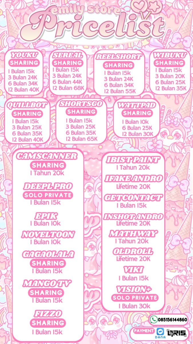 🌸EMILY STORE NEW PRICELIST AND NEW APPS🌸