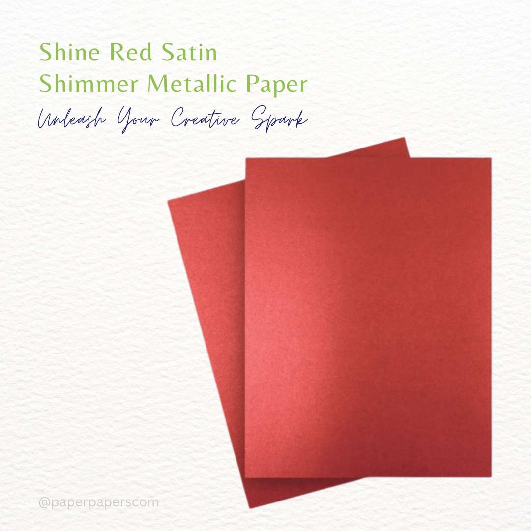 paperpapers's tweet image. Needing a paper to unleash your creative spirit with? Check out Shine Metallic Paper! This type is great to work with and looks great in a variety of occasions.

Shine Metallic Paper:

paperpapers.com/shop-by-brand/…

#shine #shinemetallic #metallicpaper #metallic #makingthings