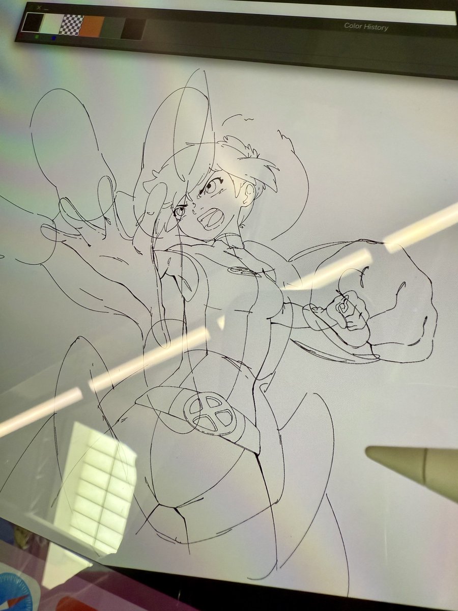ThEJG_'s tweet image. Work doodle of Armor ❌