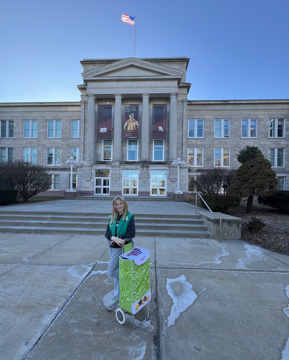 We had fun delivering <a href="/girlscouts/">Girl Scouts</a> cookies to former colleagues at <a href="/MissouriState/">Missouri State</a> yesterday! <a href="/MOStateCOB/">Missouri State College of Business</a> 

Not too late to support Lucy’s troop using her link. We deliver if you are local. Free direct shipping this weekend (6-12 boxes) Mar 1-2
digitalcookie.girlscouts.org/scout/lucy8631…