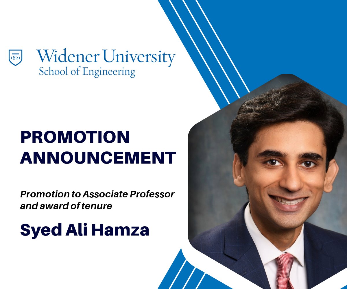 The SOE is happy to announce the promotions of Dr. Dipendu Saha in the Chemical and Materials Engineering Department and Dr. Syed Ali Hamza in the Electrical Engineering Department!