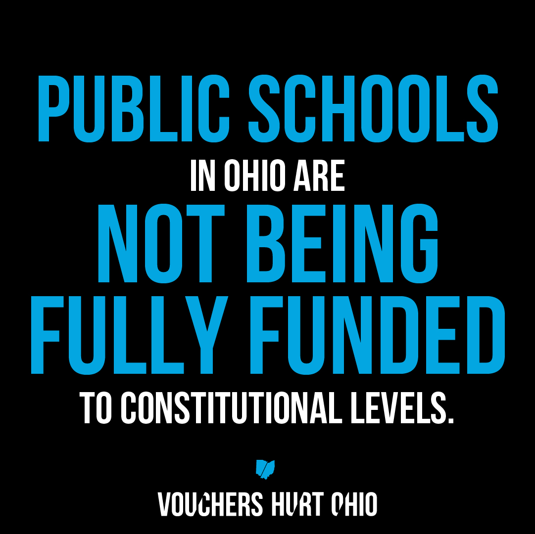 Gov. DeWine and Speaker Huffman once promised to fully fund Ohio’s public schools. Now instead of keeping their word, they want to expand Ohio's private school voucher program that cost taxpayers nearly $1 billion in 2024. #vouchershurtohio