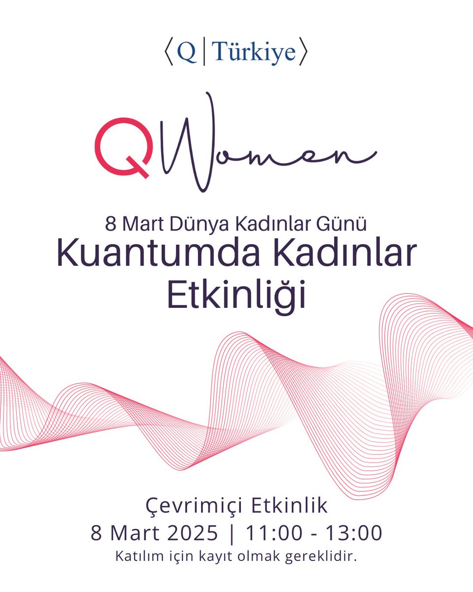 Kuantum teknolojileri, bilim ve mühendislik dünyasında giderek daha fazla yer buluyor. Ancak bu alanda kadın bilim insanlarının görünürlüğünü artırmak ve onların deneyimlerini paylaşmalarına alan açmak büyük önem taşıyor.

Kuantum Türkiye QWomen olarak, 8 Mart Dünya Kadınlar