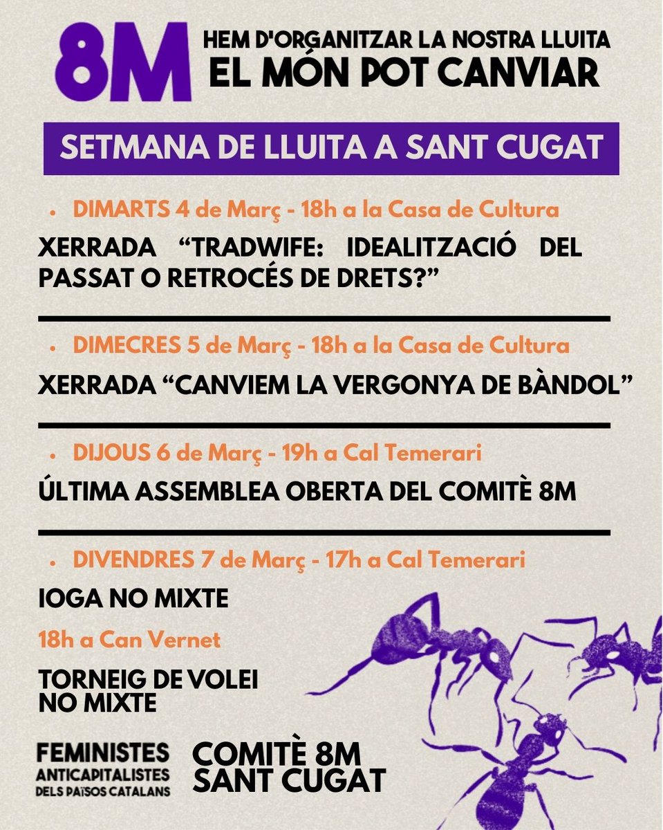 Comitè 8M Sant Cugat del Vallès tweet media