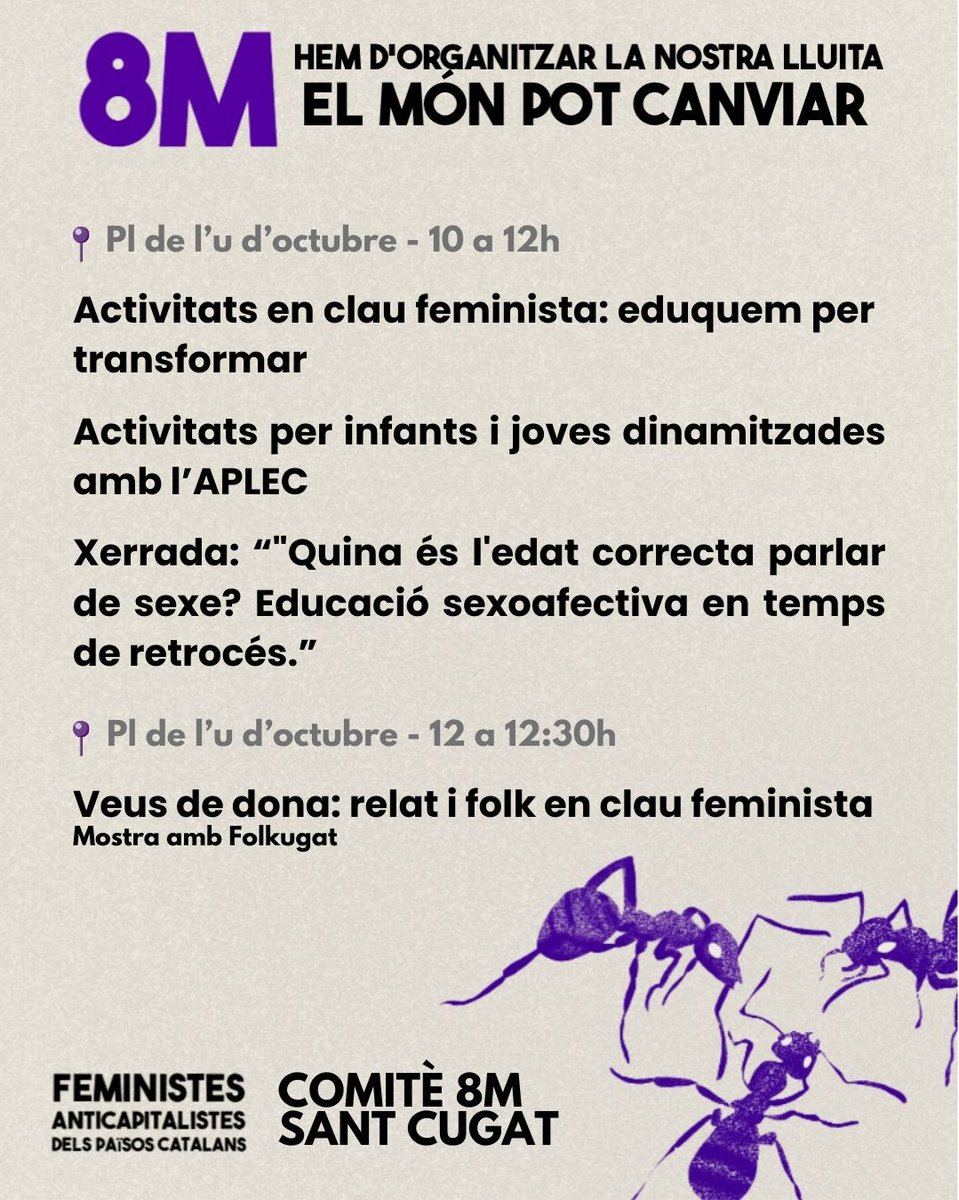 Comitè 8M Sant Cugat del Vallès tweet media