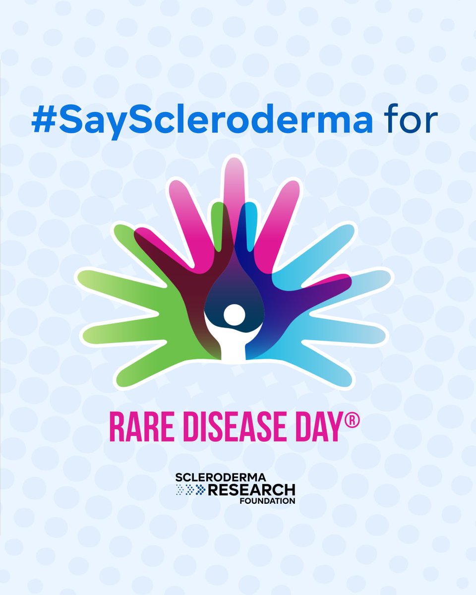 srfcure's tweet image. Rare Disease Day is here: Today, we are coming together to #SayScleroderma and shine a light on the 300,000 people in the U.S. living with scleroderma.
