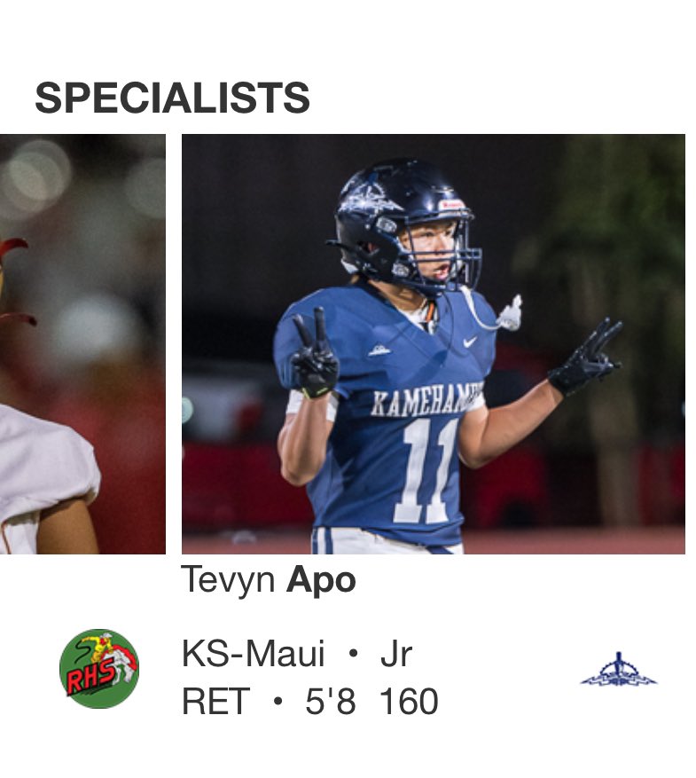 Tevynapo11's tweet photo. “Hard work pays off! Honored to be named D2 1st Team All-State as a Special Teams Kickoff Returner! Grateful for my coaches, teammates, and everyone who believed in me. More to come! #AllState #KickoffReturn #HardWorkPaysOff”
@coachrdaley @ttherzog @CoachMarshawn @CoachDanLanning @CoachYorek @CoachTimmyChang @ryandaytime @Lane_Kiffin @ursua05 @Coach_Odom @CoachOmura @aguanos