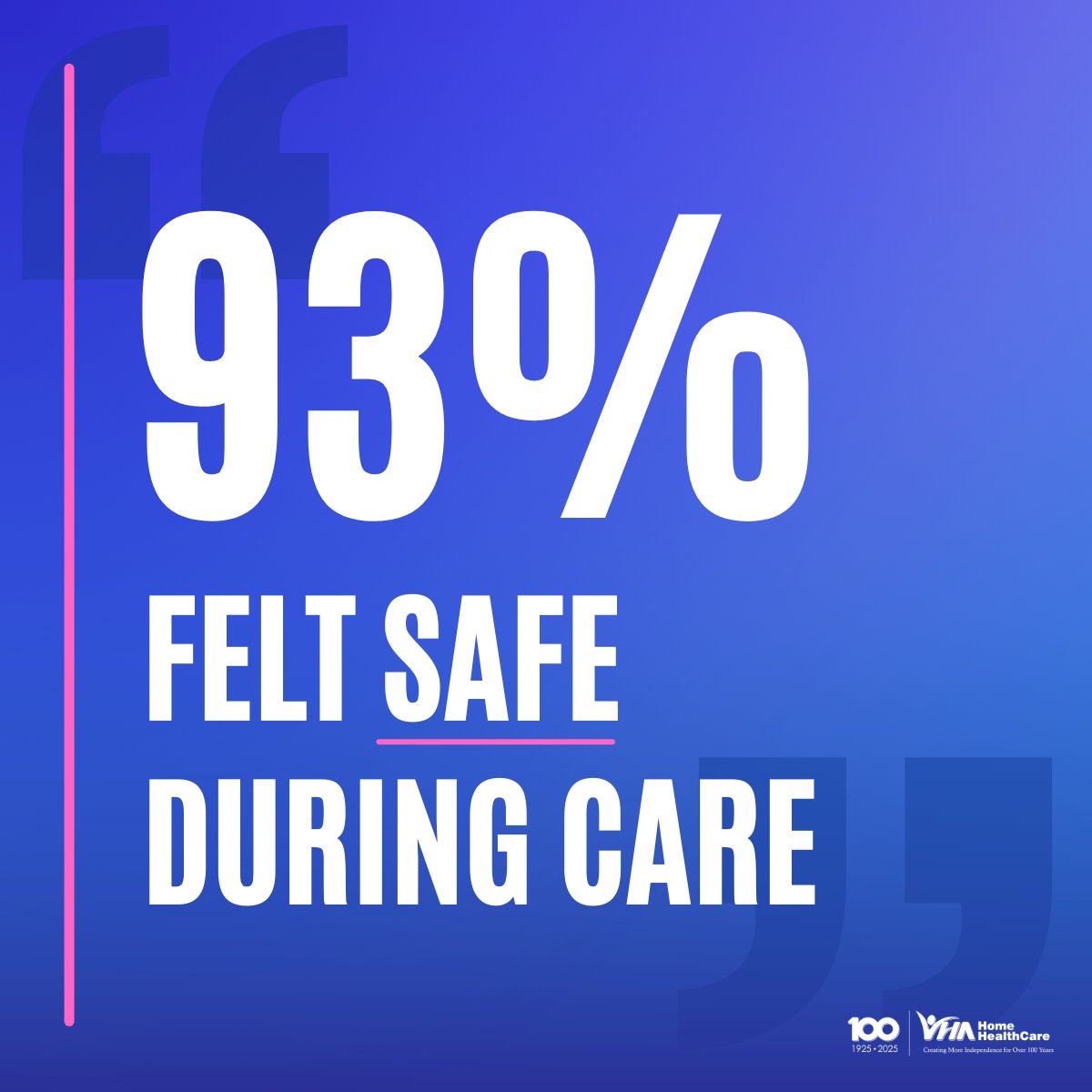 We are thrilled to share the results of our 2024 Client Experience Survey that show our clients and families continue to feel confident and positive about their VHA care! This vital feedback helps us recognize our strengths and focus on meaningful improvements going forward.