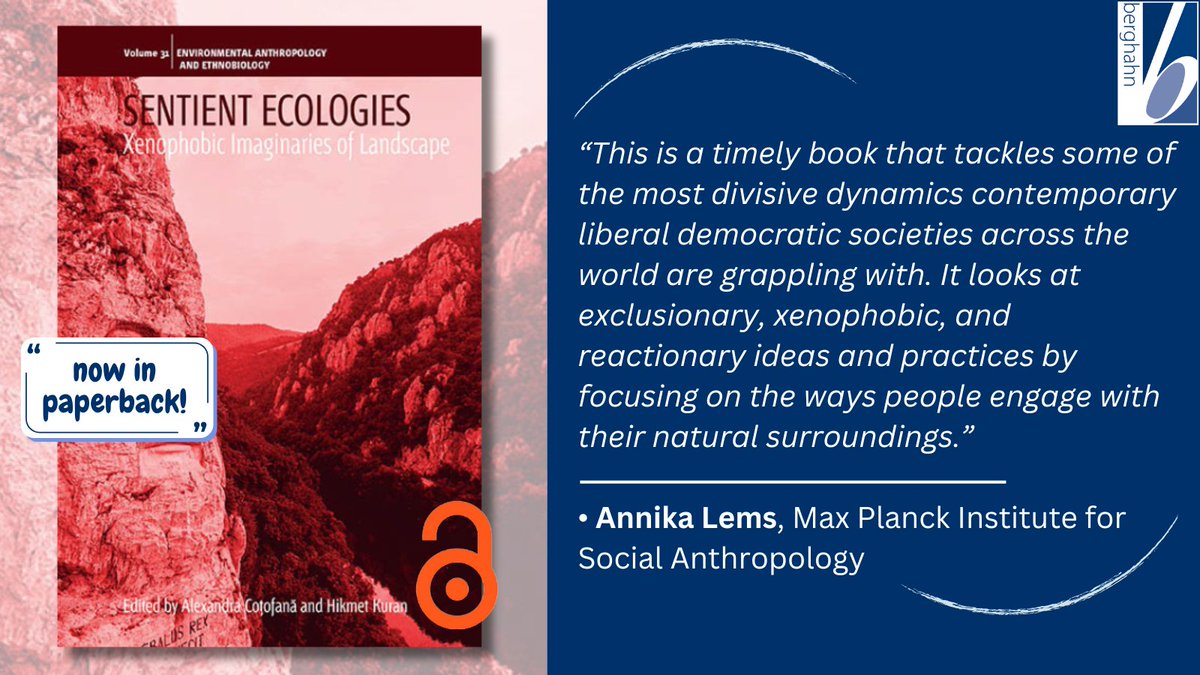 Berghahn Books (@berghahnbooks) on Twitter photo #OpenAccess! SENTIENT ECOLOGIES: Xenophobic Imaginaries of Landscape, edited by Alexandra Coțofană and Hikmet Kuran (<a href="/holissen/">Hikmet Kuran</a>) is now available in paperback.
Find out more here: bit.ly/3zcoVb3
#EnvironmentalStudies #Anthropology #Sociology #OpenAccess! SENTIENT ECOLOGIES: Xenophobic Imaginaries of Landscape, edited by Alexandra Coțofană and Hikmet Kuran (<a href="/holissen/">Hikmet Kuran</a>) is now available in paperback.
Find out more here: bit.ly/3zcoVb3
#EnvironmentalStudies #Anthropology #Sociology