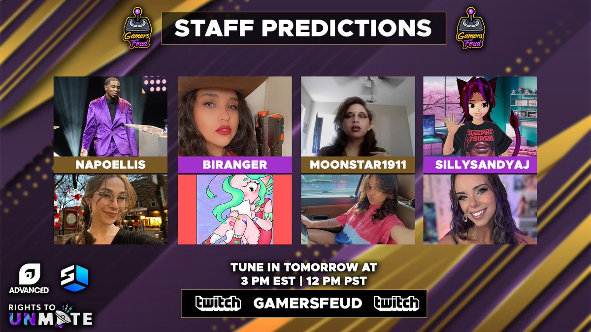 Gamers Feud (@gamersfeud) on Twitter photo We're finishing up preparations for our Feud or Flame show with <a href="/bonevvitch/">✮bonevvitch✮</a>, and we'll be live tomorrow🥰
In the meantime, here's our staff predictions for the weekend, let us know who you've got winning over Bone, and why our staff are horribly wrong😉 We're finishing up preparations for our Feud or Flame show with <a href="/bonevvitch/">✮bonevvitch✮</a>, and we'll be live tomorrow🥰
In the meantime, here's our staff predictions for the weekend, let us know who you've got winning over Bone, and why our staff are horribly wrong😉