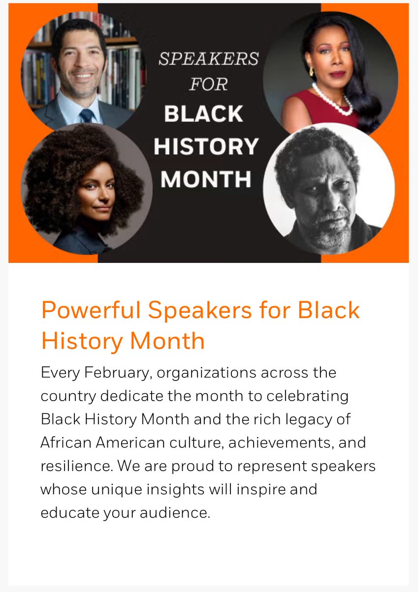 Honored and grateful to be included in Penguin Random House Speakers Bureau’s list of powerful speakers for Black History Month!

This month is a time to reflect on the past, celebrate the present, and shape the future—and I’m excited to be in conversation with audiences about...