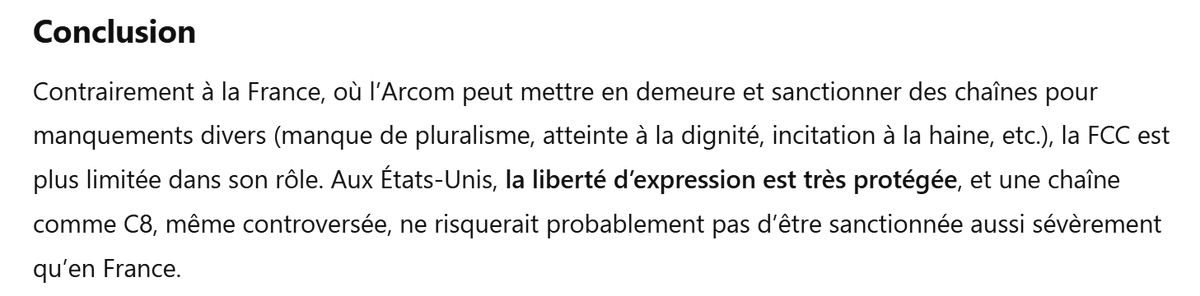 J'ai demandé à ChatGPT de comparer, en matière de TNT, le pays communiste qu'est la France et les USA :