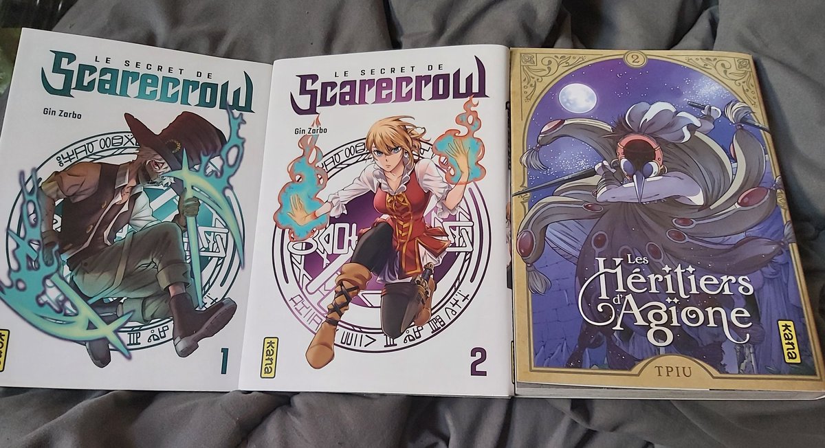 Session rattrapage de lecture 
Avec de la Créa made in 
<a href="/TpiuArt/">Tpiu - Les Héritiers d'Agïone (Kana)</a> et <a href="/gin_zarbo/">Gin Zarbo</a>
Deux mangaka très puissantes !!
S/o <a href="/EditionsKana/">Editions Kana</a> 👍👍❤