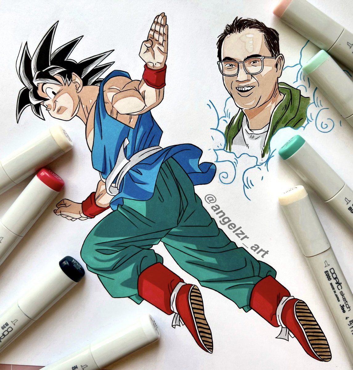 angelzr_art's tweet image. Today is a special day. It marks the final episode of Dragon Ball Daima, and it has been a year since the passing of the legendary Akira Toriyama.
Thank you, Toriyama-sensei, for everything. Your legacy will live on forever 🕊️❤️
#AkiraToriyama #Dragonball #Dbdaima