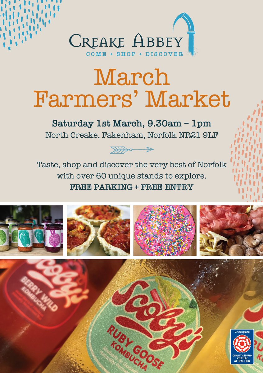 1st of March tomorrow so come along and pick up some cracking <a href="/Pantherbrewery/">Panther Brewery</a> favourites <a href="/creakeabbey/">Creake Abbey</a> farmer’s market from 9.30am onwards!!! Popular beers like Beast of the East, Ginger and Catawall amongst many available for your gift packs!!! See you tomorrow!!! 🍺 🍺 🍺
