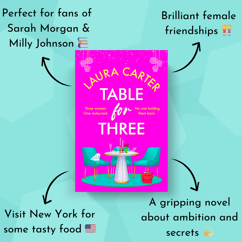 BoldwoodBooks's tweet photo. Can they stand the heat...? 🔥

Escape to New York in @LCarterAuthor's gripping novel, #TableforThree ✨ A story of unexpected friendship and risking it all! 📖 Start reading now! https://t.co/V3238MDr5w https://t.co/p8d6uyt12s
