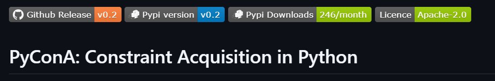 🚀 Very excited to present PyConA, our open-source Python library for Constraint Acquisition, at #CPML2025, part of #AAAI2025!

🔍 PyConA provides a flexible, accessible tool for CA.

📢 Open-source: github.com/CPMpy/PyConA

#CPML #ConstraintProgramming #PyConA #AAAI2025