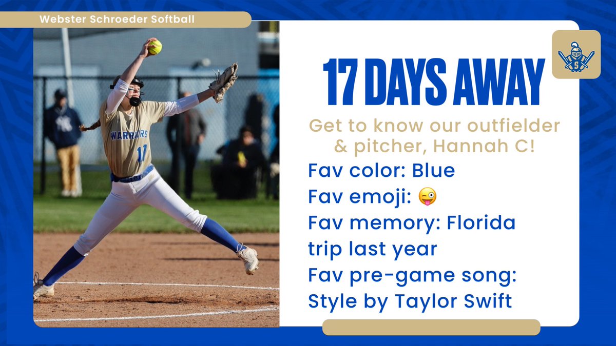 17 days till the season starts!! Get to know #17 Hannah C!!