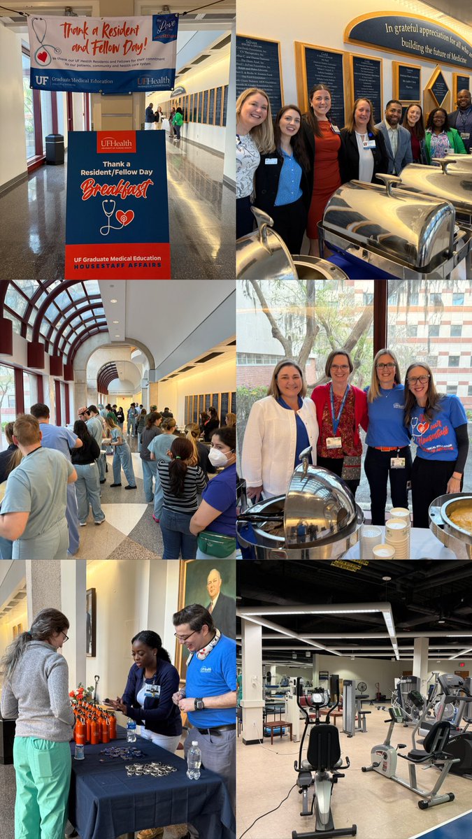 Happy #ThankaResidentDay! So grateful for our <a href="/UFMedicine/">UF Medicine</a> <a href="/UFHealth/">UF Health</a> housestaff - their dedication to patient care, education &amp; innovation is truly inspiring! Excited to celebrate with a special breakfast &amp; the unveiling of our new housestaff gym space! #MedEd #ThankYouHousestaff