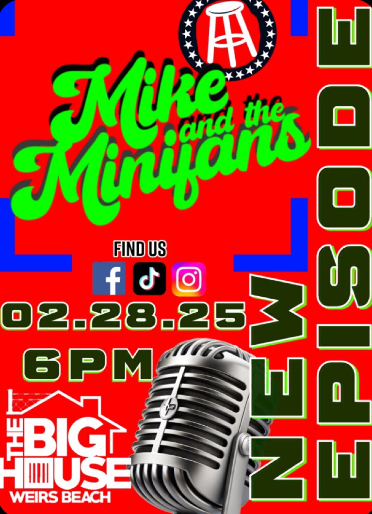 kirkminshow's tweet image. Mike and The Minifans tonight at The Big House in Laconia, New Hampshire! Live on YouTube starting at 6:00PM!
(Food will be available to buy)