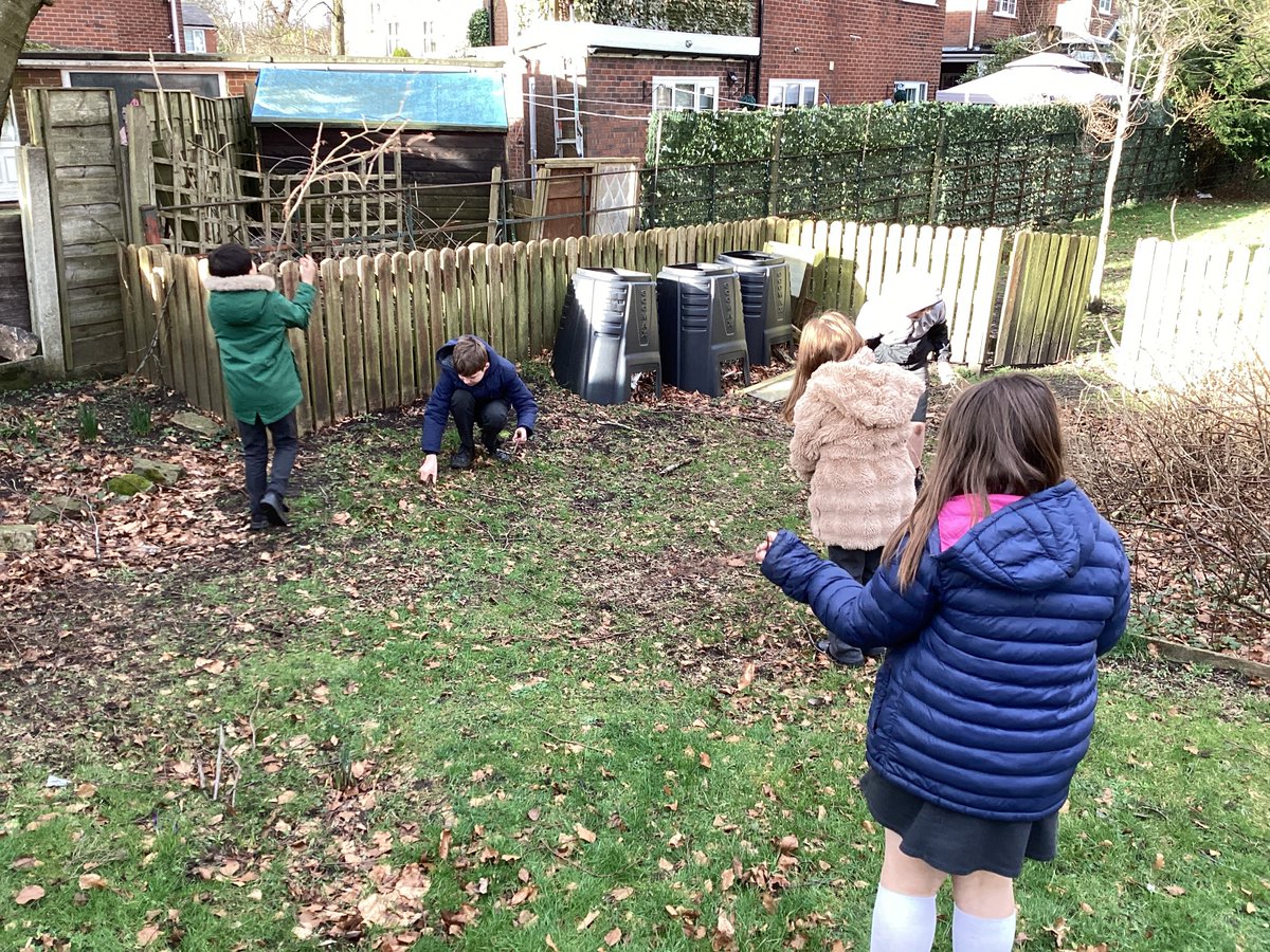 Gardening club have begun to clear out the allotment from our blustery Winter ready for Spring. We look forward to see what they begin to plant.