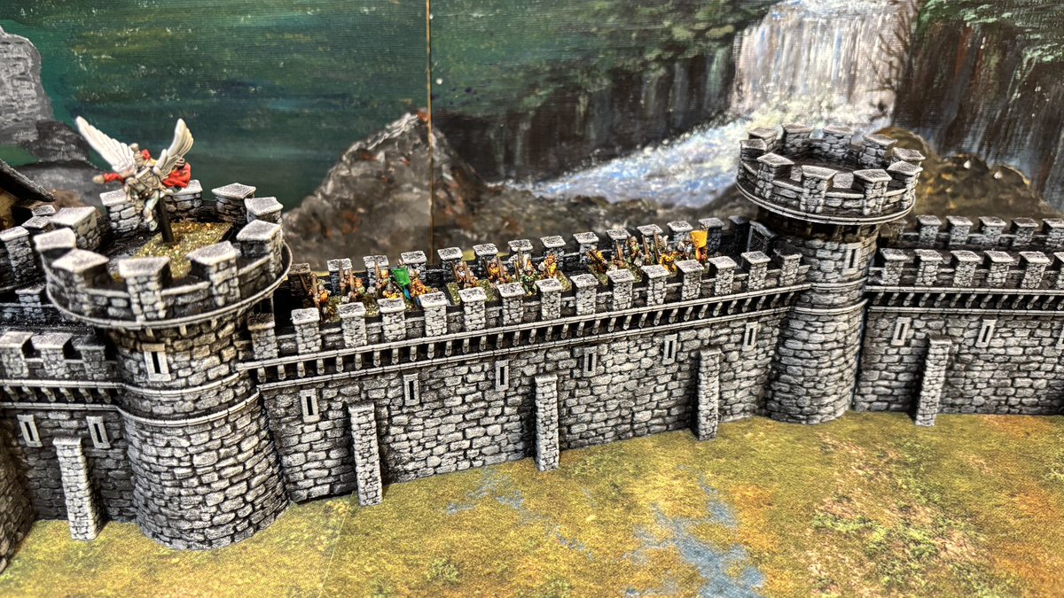 The latest terrain kit to hit the store, the mighty Castle Argent! This gatehouse and wall set would make the perfect basis for a siege scenario or a centrepiece to fight over.