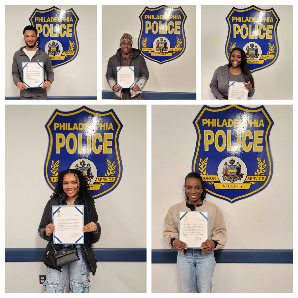 PPDRecruiting's tweet image. The final members of Class 414 have received their appointment letters and accepted the challenge to make Philadelphia the safest city in America! Congratulations to them and the entire class as they begin their training on Monday! @PPDVJohnson
