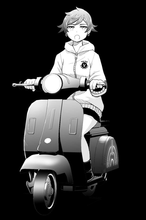 ogakirokurou's tweet photo. シコク編はまるで運命の500イェンを持つ兄と妹を待っていたかのように、一緒に旅をしてきたアクダマたちと関係の深い「一般人先輩」「運び屋妹」「喧嘩屋祖父」というアクダマたちに新たに出会う物語です。そしてあともう一人はカンサイのアクダマである253歳のおばあちゃん「科学者」です。 https://t.co/KjGHwIrneo