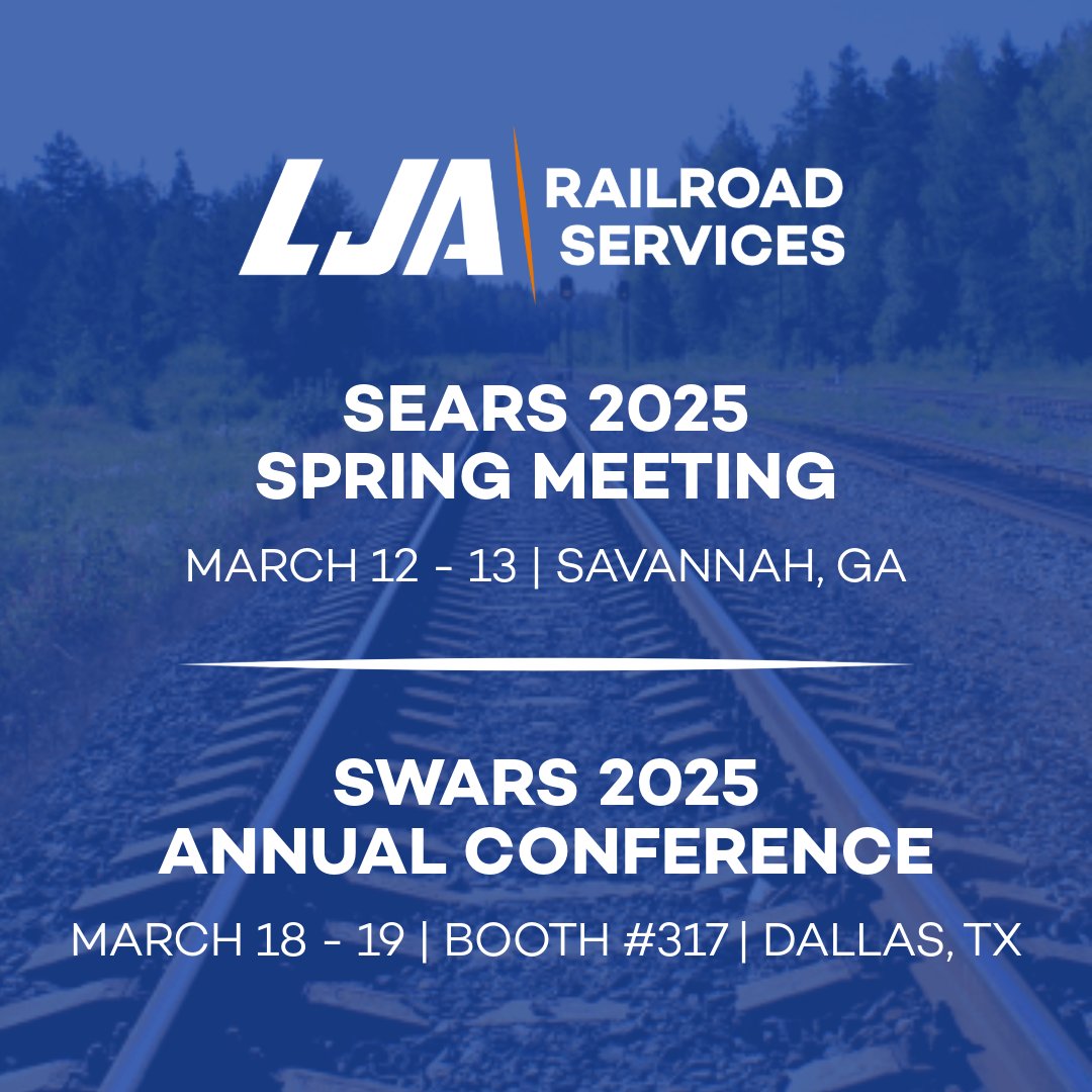 #RAIL 🚂 &gt;&gt;&gt; Our Rail Services team is on the move this March! We'll attend top industry conferences, ready to connect and share how our expertise can drive your next project forward. View our rail services here hubs.ly/Q037cqpM0
#SWARS #SEARS #FreightIndustry