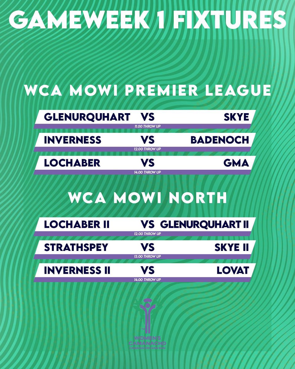 ‼ The wait is finally over! The Mowi leagues return this weekend! 

🏑 Looking to get to a game? We've got you covered with a full card of games taking place across the country this weekend

📲To get more information visit matches.shinty.com