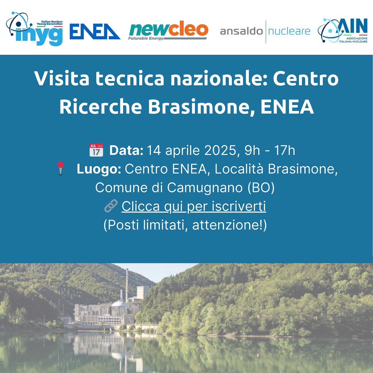 Visita tecnica presso il Centro Ricerche Brasimone associazioneitaliananucleare.it/convegno-relig…