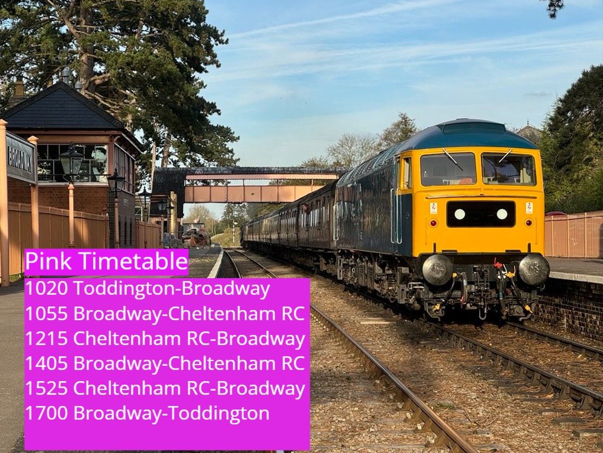 BT4Fund's tweet image. Date for the diary. 
6th April 47105 Pink Timetable