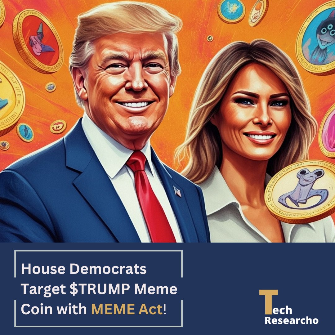 TechResearcho's tweet image. 📢House Democrats Introduce MEME Act to Ban Presidential Meme Coins 📢
Full story: cryptobusinesshub.com/house-democrat…

#Trump #MEMECoin #MEMEACT
