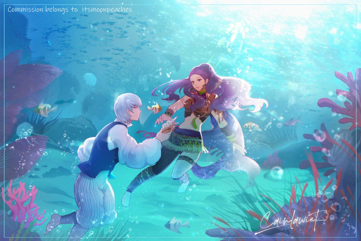 cainlawiet2's tweet image. Vgen commission for @itsmoonpeaches
#VGenComm #FE3H #AshePetra #PetraMacneary #AsheUbert