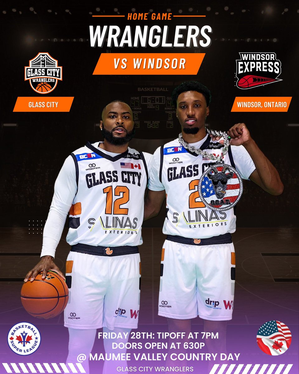 Friday night home game tonight vs <a href="/windsorexpress/">Windsor Express</a> - this will be a high scoring game to kickstart the weekend! Doors open 630p with tipoff at 7p. Only on <a href="/bcsnsports/">BCSN</a> and BSLtv.tv Go Wranglers!