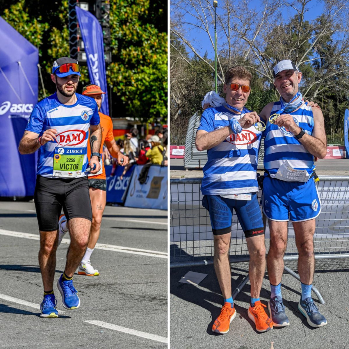 PURA DINAMITA!🧨💙🤍💙🧨
Orgullosos de vosaltres de la vostra Marató a Sevilla <a href="/MaratonSevilla/">Zurich Maratón de Sevilla</a> ! Bravo Víctor, <a href="/Eduvilamajor/">Eduard</a> i Toni Nebreda ! Sou uns cracks! 👊🤘