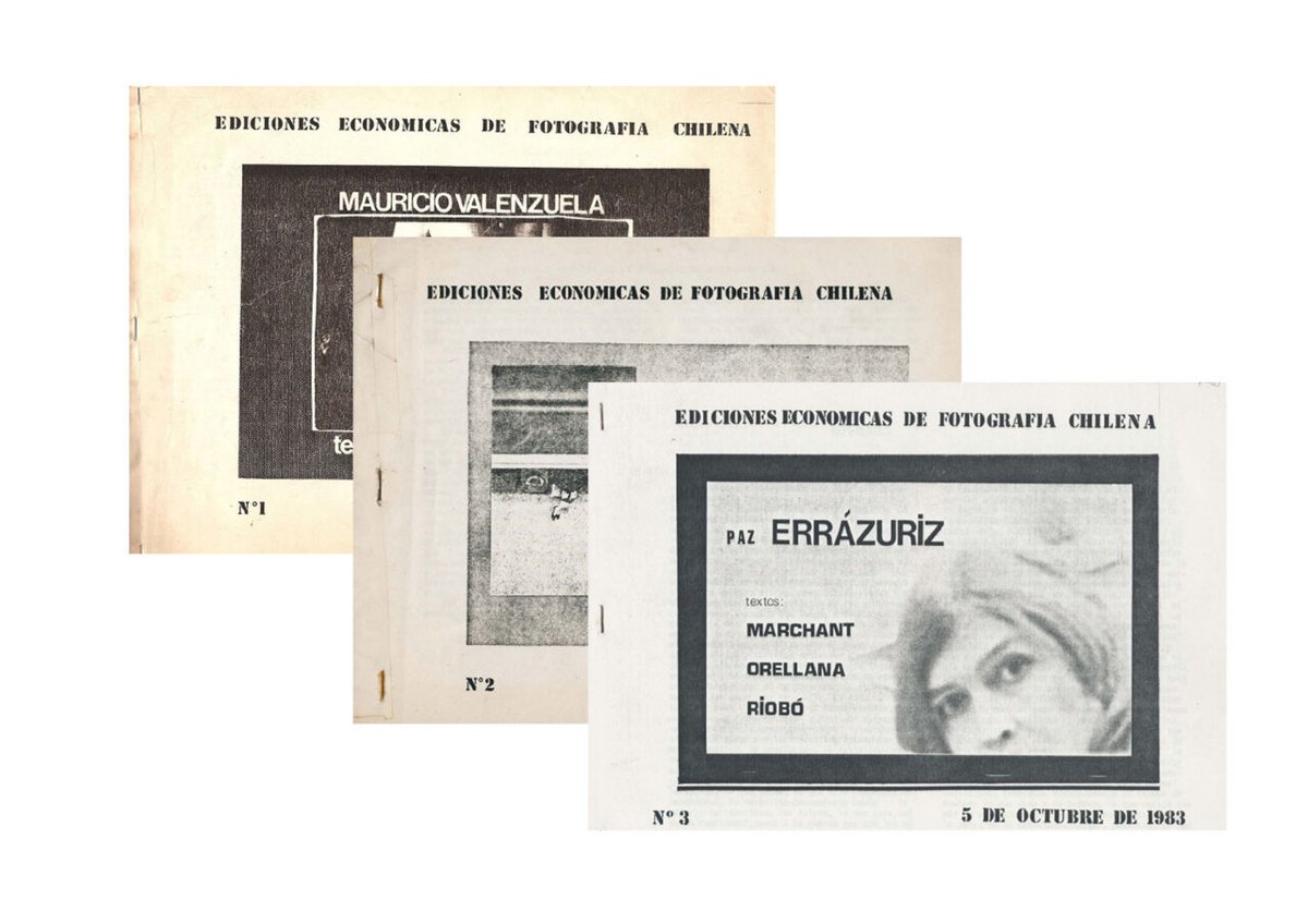 Este sábado 1º de marzo, a las 15h00 se realizará en el Museo de Bellas Artes de Le Locle, NE, la conferencia "El rol de la edición en la fotografía chilena" con Sergio Valenzuela-Escobedo y Luis Weinstein 🇨🇱 📸🇨🇭 Imagen: Ediciones económicas de fotografía chilena, 1983.