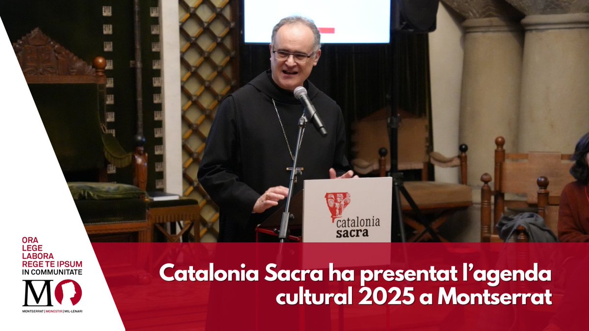 ⛪ Els monestirs són l'eix vertebrador de la trentena de propostes que oferirà <a href="/cataloniasacra/">Catalonia Sacra</a> aquest 2025 🗓.

📍En motiu del #MillenariMontserrat l'#AbadiaMontserrat n'ha acollit la presentació.

🔗 Notícia a: millenarimontserrat.cat/noticia/238/ca…